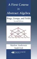 Book cover of A first course in abstract algebra