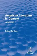 Book cover of American literature in context