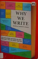 Book cover of Why we write