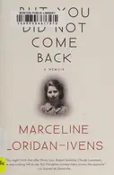 Book cover of But you did not come back