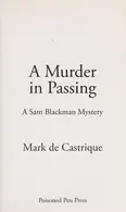 Book cover of A murder in passing