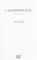 Book cover of A shadowed evil