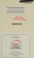 Book cover of Baboon