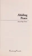 Book cover of Abiding peace