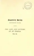 Book cover of The life and letters of St. Teresa