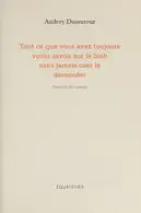 Book cover of Tout ce que vous avez toujours voulu savoir sur le blob sans jamais oser le demander