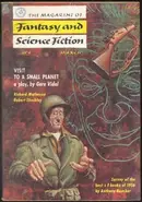 Book cover of The Magazine of Fantasy and Science Fiction, March 1957