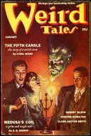 Book cover of Weird Tales January 1939