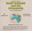 Book cover of Jim Henson presents Baby Kermit and the dinosaur
