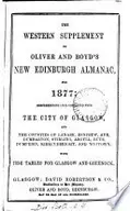 Book cover of Oliver & Boyd's new Edinburgh almanac and national repository. [With] Western suppl