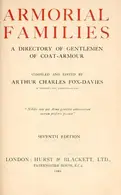 Book cover of Armorial Families