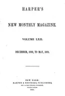 Book cover of Harper's Magazine