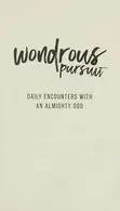 Book cover of Wondrous Pursuit