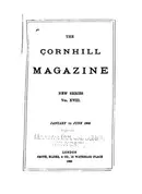 Book cover of The Cornhill Magazine