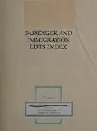 Book cover of Passenger and Immigration Lists Index