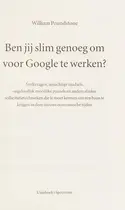 Book cover of Ben jij slim genoeg om voor Google te werken?