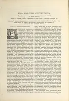 Book cover of Two war-time conventions