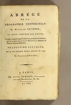 Book cover of Abrégé de la géographie universelle