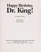 Book cover of Happy birthday, Dr. King!