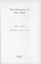 Book cover of The romance of Tata Steel