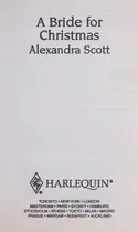 Book cover of A bride for Christmas