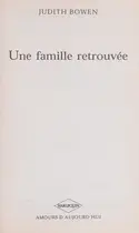 Book cover of Une famille retrouvée
