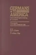 Book cover of Germans to America