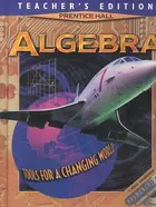 Book cover of Prentice Hall algebra