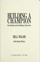 Book cover of Building a champion