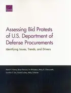 Book cover of Assessing Bid Protests of U.S. Department of Defense Procurements