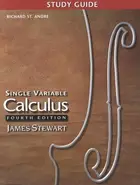 Book cover of Study Guide for Stewart's Single Variable Calculus