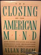 Book cover of Closing of the American Mind