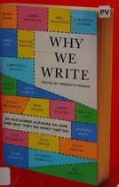 Book cover of Why we write