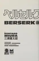 Book cover of Berserk Volume 8
