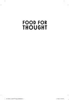 Book cover of Food for Thought Essays and Ruminations