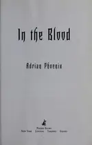 Book cover of In the blood