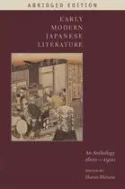 Book cover of Early Modern Japanese Literature