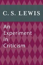 Book cover of An Experiment in Criticism
