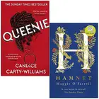 Book cover of Queenie By Candice Carty-Williams & Hamnet By Maggie O'Farrell 2 Books Collection Set