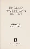 Book cover of Should have known better