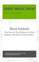 Book cover of Black Sabbath Sheet Music
