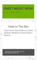 Book cover of Hole In The Sky Sheet Music