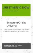 Book cover of Symptom Of The Universe Sheet Music