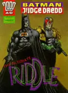 Book cover of Batman/Judge Dredd: The Ultimate Riddle