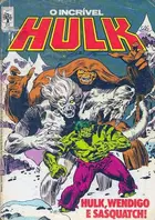 Book cover of O Incrível Hulk nº24 - Hulk, Wendigo e Sasquatch!