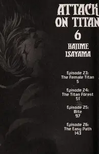 Book cover of Attack on Titan 6