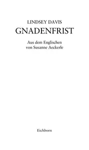 Book cover of Gnadenfrist