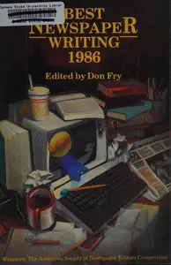 Book cover of Best newspaper writing 1986