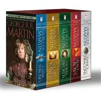 Book cover of George R. R. Martin's A Game of Thrones 5-Book Boxed Set