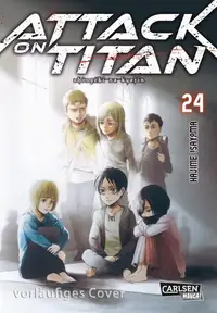 Book cover of Attack on Titan 24